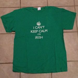 I Can’t Keep Calm I’m Irish Men’s L T-shirt